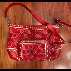 Moschino Retro Glam Saddle Handbag